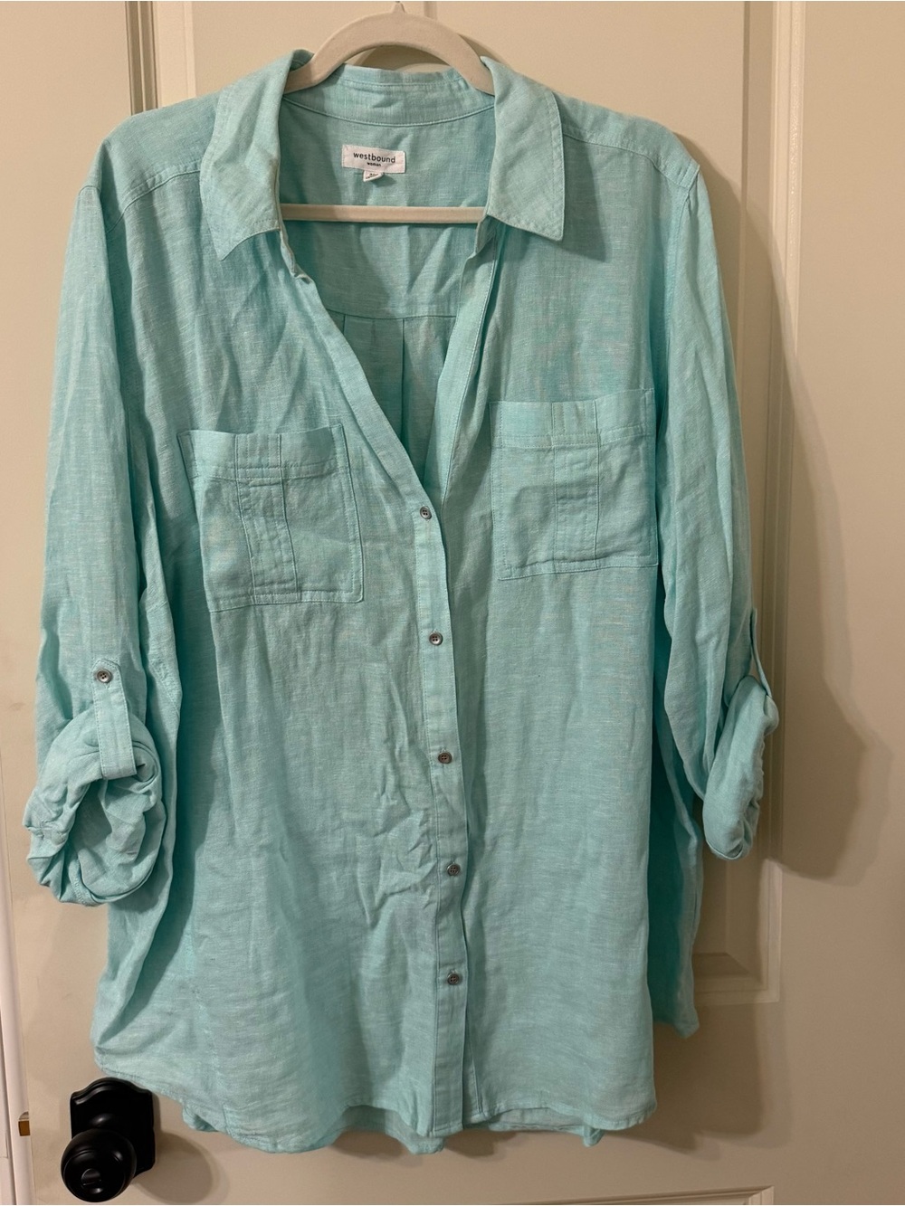 Westbound Light Blue Linen Shirt